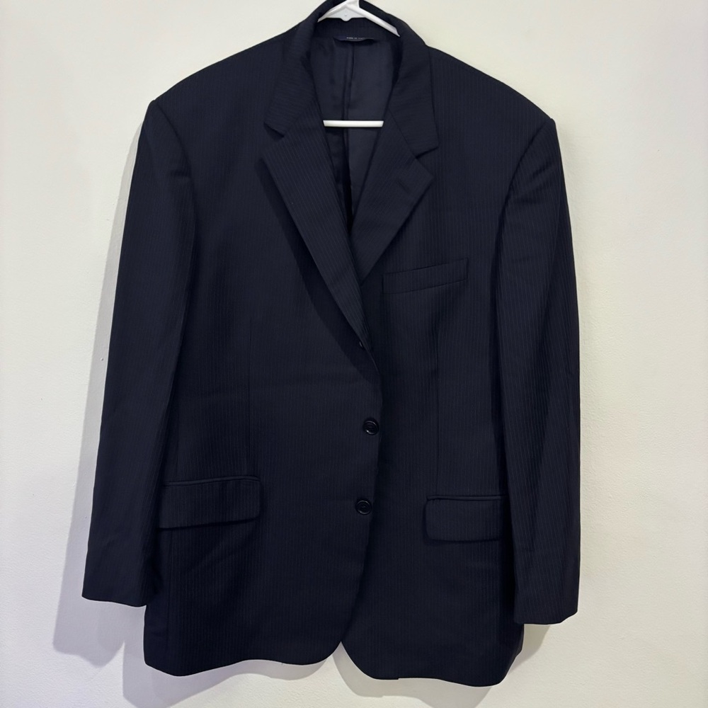 Brooks Brothers Madison 1818 x Vitale Barberis Canonico Pinstripe Blazer 45R